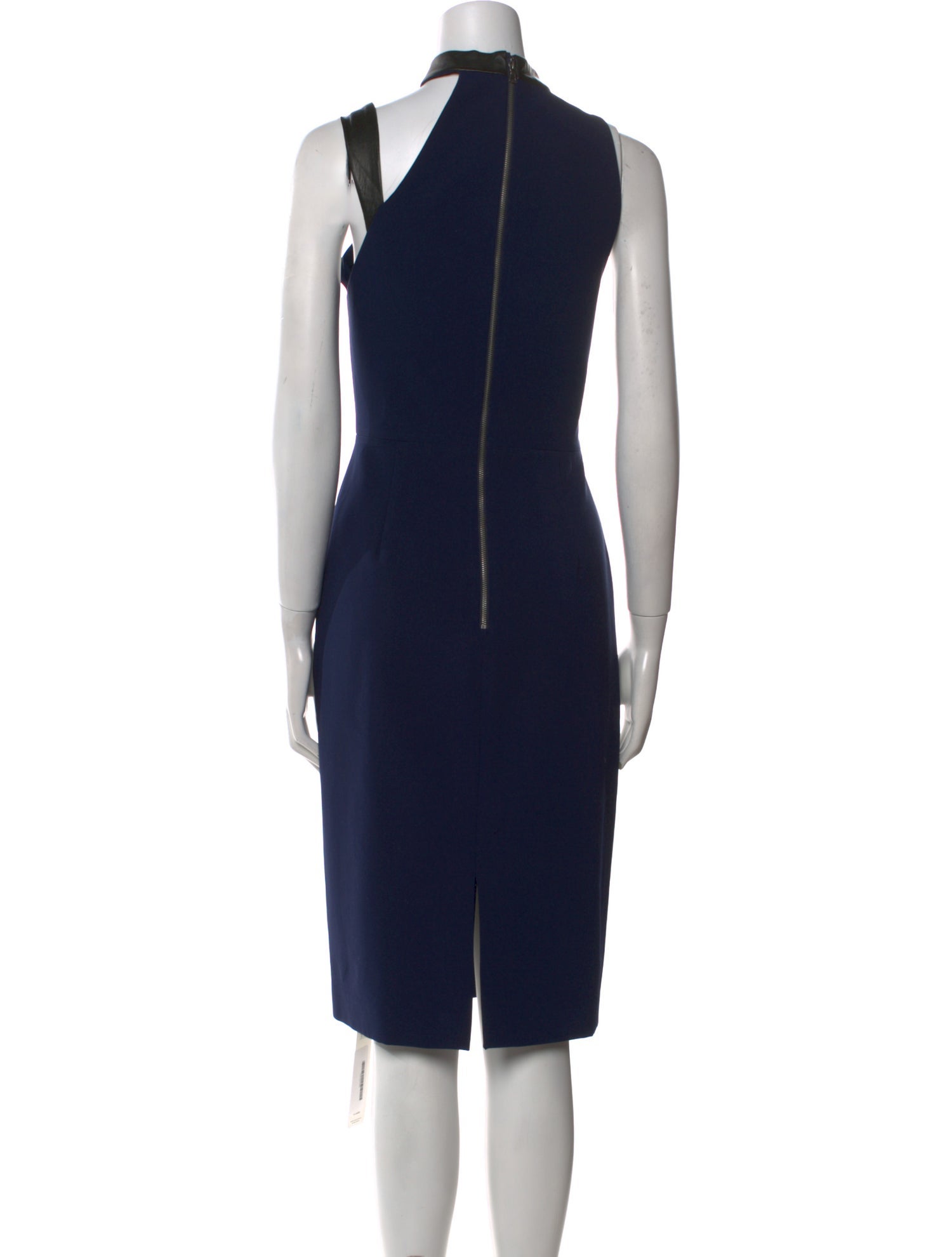 Alice + Olivia Mock Neck Midi Length Dress